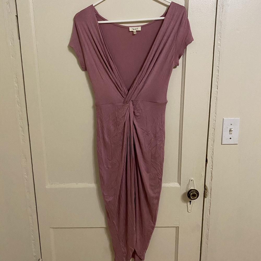 Pink V neck Dress 👗 - Picture 4 of 4